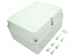 Enclosure: multipurpose | X: 240mm | Y: 310mm | Z: 160mm | grey | IP55