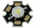Power LED | STAR | white cold | 120&deg; | P: 1W | 85&divide;100lm