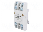 Socket | PIN: 8 | 10A | 250VAC | Mounting: DIN | Leads: screw terminals