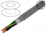 Wire | Pro-Met | 4G1mm2 | tinned copper braid | PVC | transparent | 100m