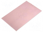Laminate | aluminium | 1.5mm | L: 160mm | W: 100mm | Coating: copper