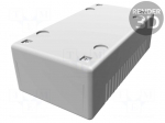 Enclosure: multipurpose | X: 65mm | Y: 120mm | Z: 40mm | MB | polystyrene
