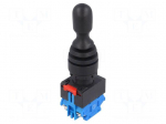 Switch: joystick | Stabl.pos: 1 | NO x2 | 3A/220VAC | 0.6A/220VDC | 22mm