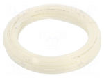 Pneumatic tubing | 9bar | L: 25m | polyetylene | white