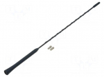 Antenna mast | 0.395m | M5,M6 | inside | universal | Colour: black