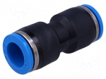 Push-in fitting | straight | -0.95&divide;6bar | &Oslash;in: 10mm | &Oslash;out: 10mm