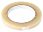 Tape: electrical insulating | W: 12mm | L: 66m | Thk: 60um | acrylic