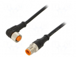 Cable: for sensors/automation | M12 | PIN: 4 | 2m | plug | 30VDC | 4A | 1200