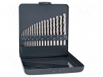 Drill set | for metal | high speed steel cobalt HSS-E | metal case