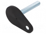 Foot | Base dia: 60mm | M16 | steel | Plunger length: 100mm