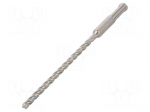 Drill bit | for concrete | &Oslash;: 6mm | L: 165mm | SDS-Plus&reg; | P4P