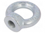 Lifting eye nut | eye | M24 | steel | Plating: zinc | DIN 582 | 50mm