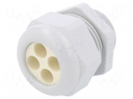 Cable gland | multi-hole | M32 | 1.5 | IP65 | polyamide | grey | 9mm