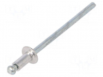 Rivet | aluminium | Rivet diam: 3mm | L.rivet: 6mm | 500pcs.