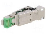 Connector: RJ45 | plug | PIN: 8 | Cat: 5 | shielded | gold-plated | 8p8c