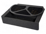 Car loudspeaker enclosure | MDF | black melange | 3x200mm | BMW | 25l