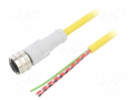 Cable: for sensors/automation | M12 | PIN: 3 | straight | 2m | plug | CSA