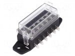 Fuse boxes | 19mm | 100A | screw,push-in | Leads: connectors | ways: 6