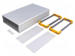 Enclosure: with panel | FR | X: 131mm | Y: 200mm | Z: 53.5mm | aluminium