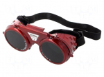 Safety goggles | Lens: welding | Features: adjustable tape