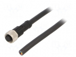 Cable: for sensors/automation | M12 | PIN: 8 | straight | 1m | plug | 2A