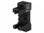 Socket | PIN: 8 | 12A | 250VAC | for DIN rail mounting | PT
