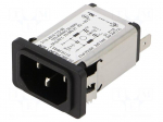 Connector: AC supply | socket | male | 6A | 250VAC | C14 (E) | 5110