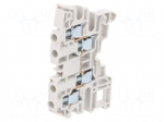 Splice terminal: rail | Entrelec | 600V | for DIN rail mounting
