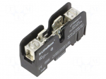 Fuse holder | for DIN rail mounting | 30A | 300V | Poles: 1 | black