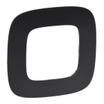 Plate Valena Allure - 1 gang - matt black