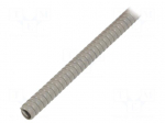 Spiral wrapping | PVC | grey | L: 1m | SP | Features: flexible | &Oslash;int: 8mm