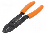 Tool: multifunction wire stripper and crimp tool | Wire: round