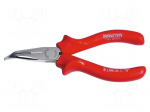 Pliers | insulated,curved,universal,elongated | 165mm
