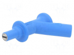 Measuring tip | 2A | blue | Tip diameter: 7mm | Socket size: 4mm