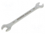 Wrench: flat | double-sided | 10mm,11mm | Chrom-vanadium steel