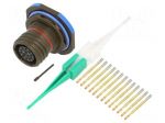 Connector: military | socket | female | PIN: 13 | straight | crimped
