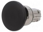 Switch: push-button | 22mm | Stabl.pos: 1 | black | none | IP67 | mushroom
