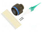Connector: military | plug | female | military | PIN: 22 | straight | 5A
