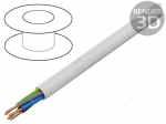 Wire | YDY | 5G10mm2 | round | wire | Cu | PVC | white | 450V,750V | 100m