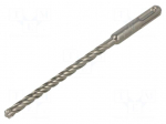 Drill bit | for concrete | &Oslash;: 7mm | L: 165mm | SDS-Plus&reg;