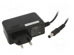 Power supply: switching | mains,plug-in | 5VDC | 3A | 15W | Out: 5,5/2,5