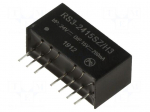 Converter: DC/DC | 3W | Uin: 9&divide;27VDC | Uout: 15VDC | Iout: 200mA | SIP8