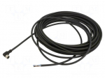 Cable: for sensors/automation | M8 | PIN: 4 | angled | 10m | plug | 75VDC