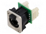 Connector: RJ45 | socket | XLRnet | Cat: 5e | with push button | 8p8c
