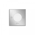 PHILIPS Crust recessed spot outdoor inox square 1x3W 230V gaismeklis
