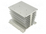 Heatsink: extruded | H | aluminium | L: 106mm | W: 110mm | H: 96mm | raw