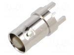 Connector: BNC | socket | female | straight | 50&Omega; | THT | RG58 | on PCBs