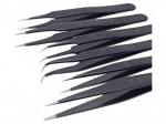 Tweezers-set | for precision works | ESD | 6pcs.
