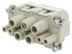 Connector: HDC | contact insert | female | 16A,63A | 250V,690V