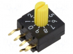 Encoding switch | Pos: 10 | PCB,THT | 100m&Omega; | DC load @R: 0.03A/15VDC